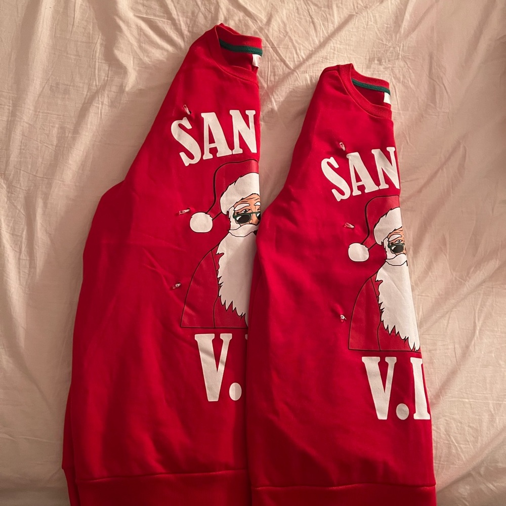 His & Hers Matching Light-Up Christmas Sweaters